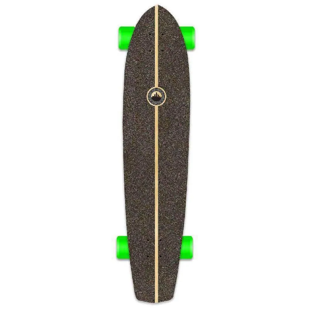 Punked Slimkick 36" Longboard Complete - Checker Purple