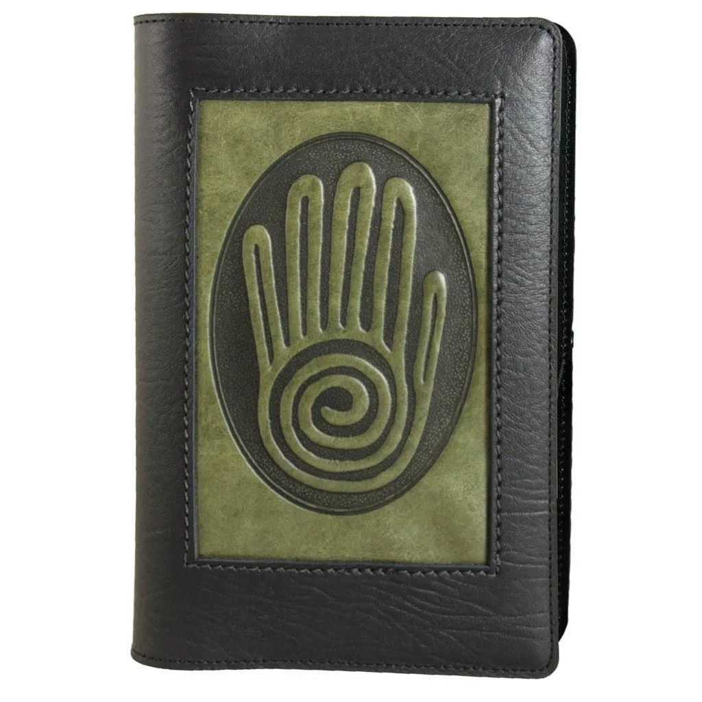 Refillable Leather Icon Journal, Spiral Hand