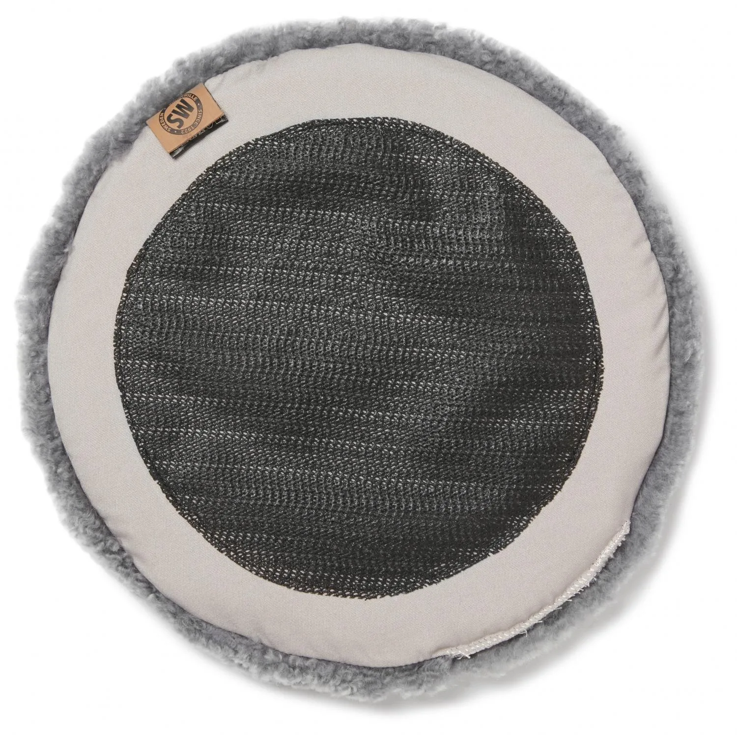 Round Padded Curly Sheepskin Seatpad