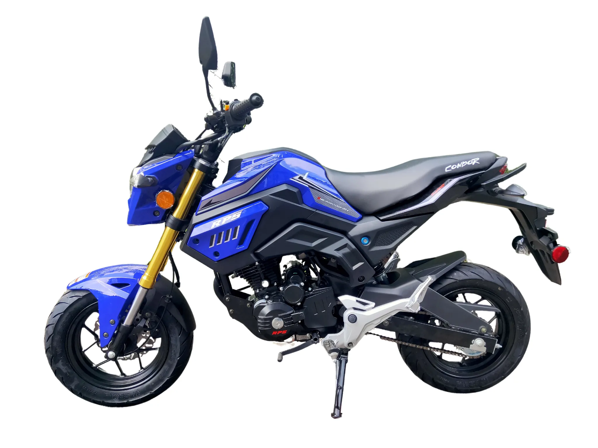 RPS CONDOR Sports Bike 150cc, 5 Speed Manual Trans 31 Inch Seat height, the most powerful GROM tribute on the market