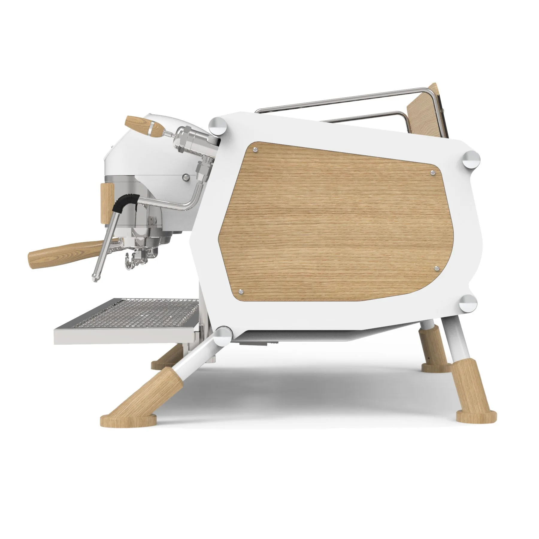 Sanremo Café Racer 2 Group Volumetric Espresso Machine - White Wood Slim