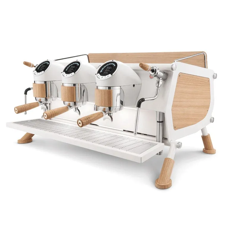 Sanremo Café Racer 3 Group Volumetric Espresso Machine - White Wood Slim