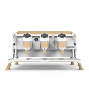 Sanremo Café Racer 3 Group Volumetric Espresso Machine - White Wood Slim