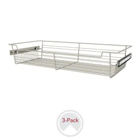 Sidelines / CBSL-301405SN-3 / 30" W Closet Baskets for Custom Closet Systems (3-Pack)