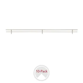 Sidelines / CSRSL-30SN-10 / Sidelines Closet Shoe Rail for Custom Closet Systems (10 pack)