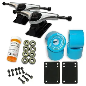 Skateboard Starter Combo Kit - 62mm Wheels - 2 tone trucks