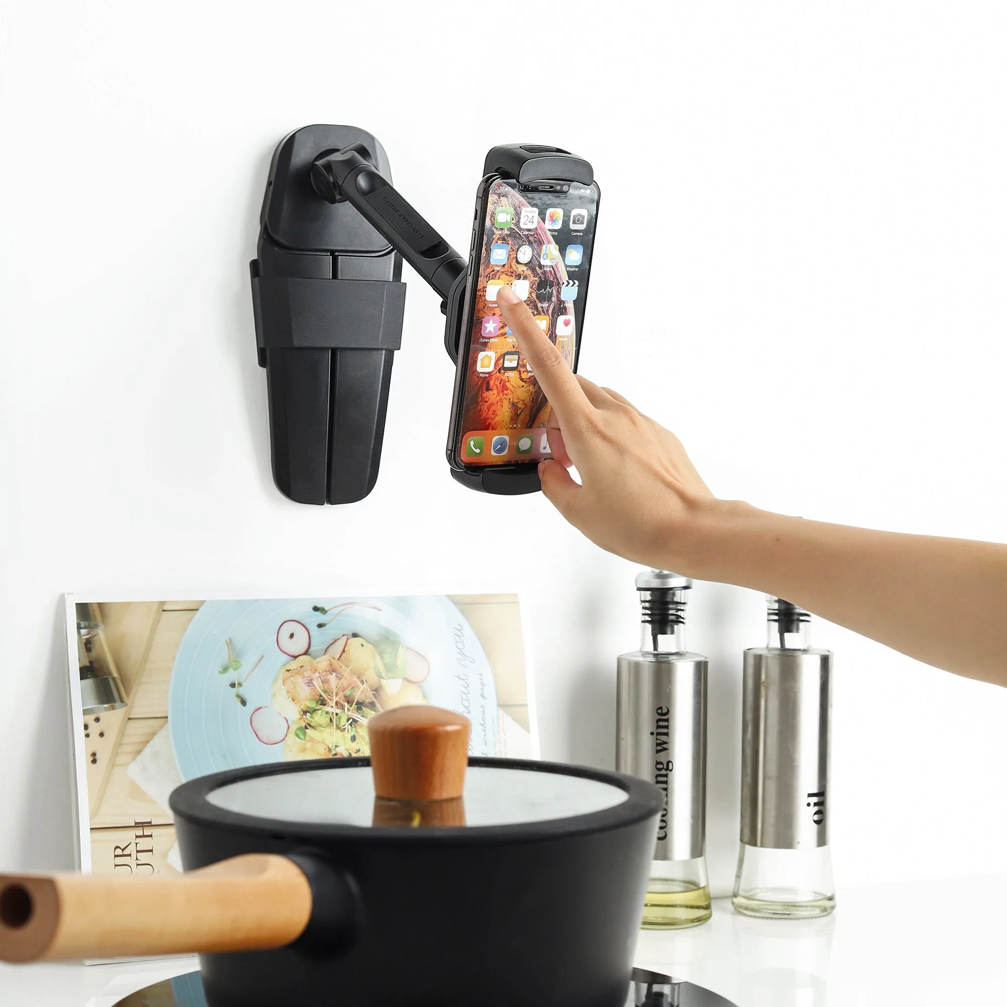 Smart Mount - Tablet & Cell Phone Holder (Short Arm/V Base)