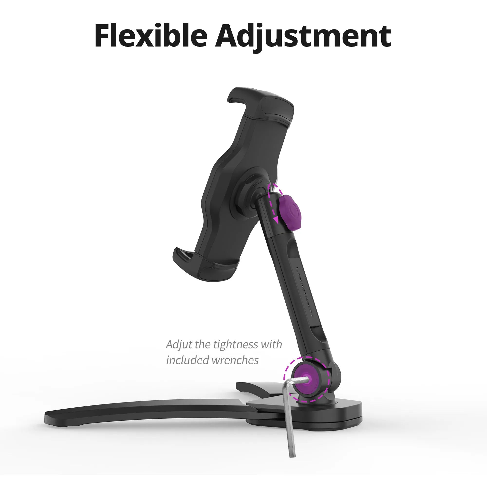 Smart Mount - Tablet & Cell Phone Holder (Short Arm/V Base)