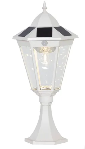 SmartYard 22" Solar Lamp Post Light, Outdoor Fixture with All Weather Aluminum, Motion Activated