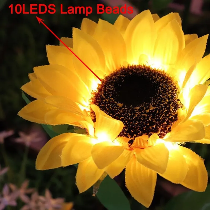 Solar Sunflower Lights (4 Pack)