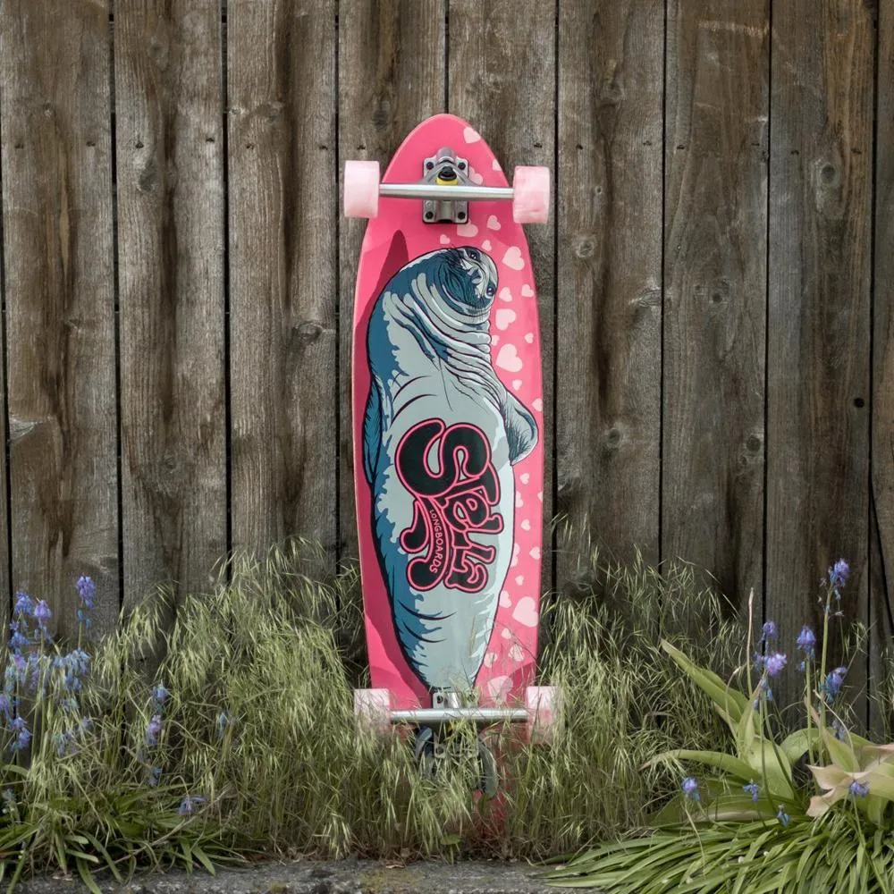 Stella Cute Sexy Sea Lion 38” Kicktail Longboard