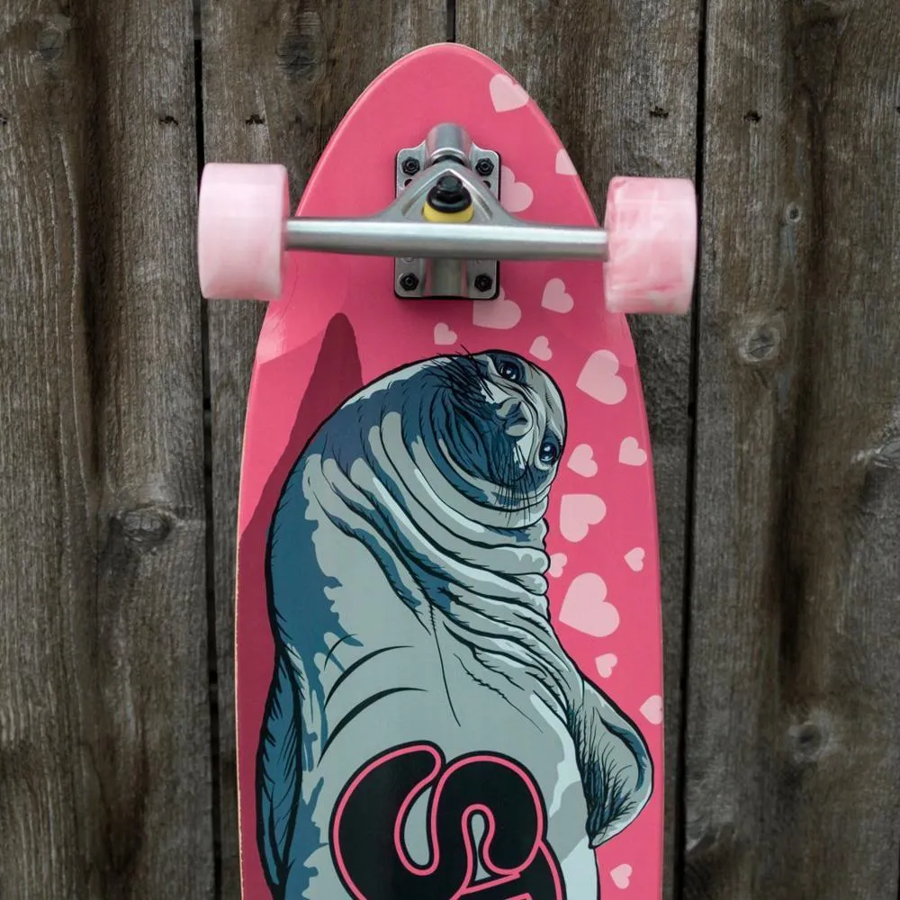 Stella Cute Sexy Sea Lion 38” Kicktail Longboard