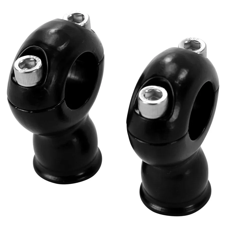 TC Bros. 2" Classic Black Stainless Risers for 1" Diameter Handlebars