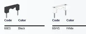 Telecrafter TP-66ES Cable Clip / Staple For Dual RG 6 Cable 400ea  Black