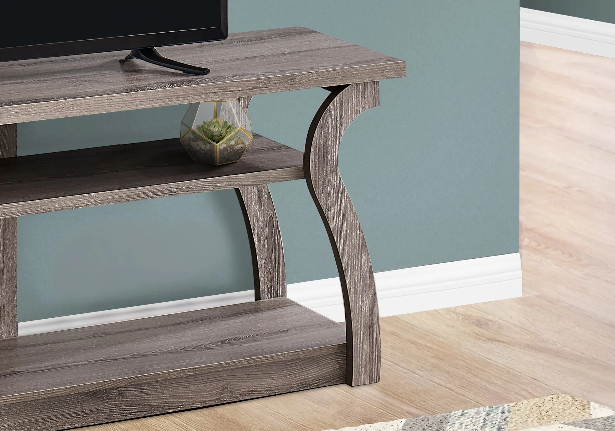 Tv Stand - 60"L / Dark Taupe