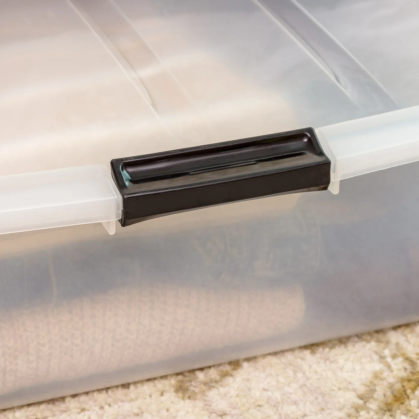 Under Bed Storage Box with Easy Slide Low-friction Disks 3 Pack - 8.3 gal. (33 qt.)