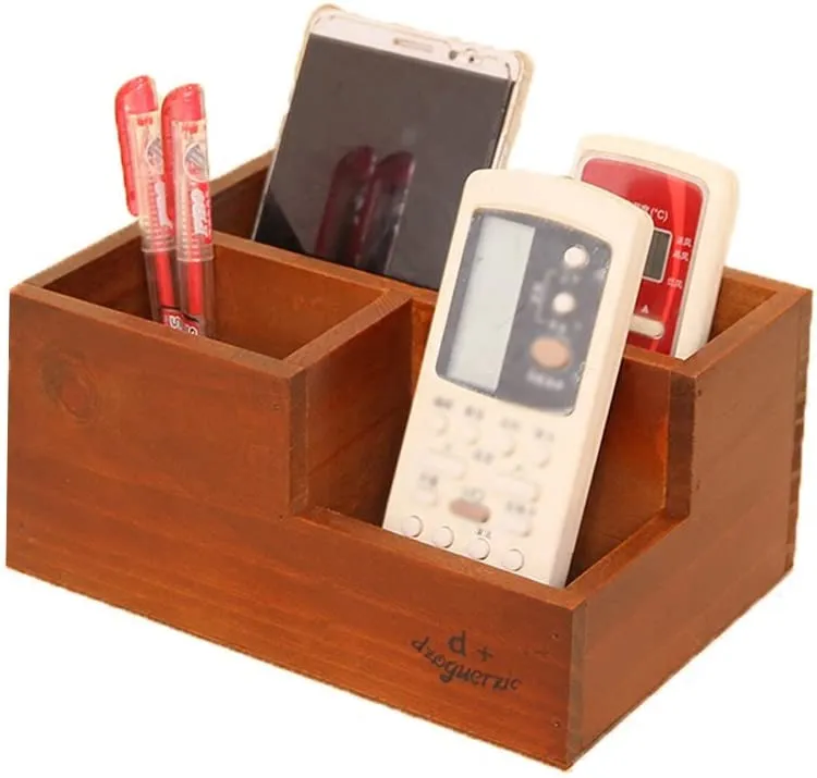 Wooden Desktop Storage Organizer