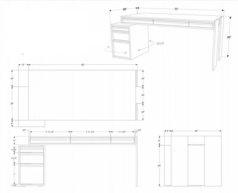 Writing Unit Desk