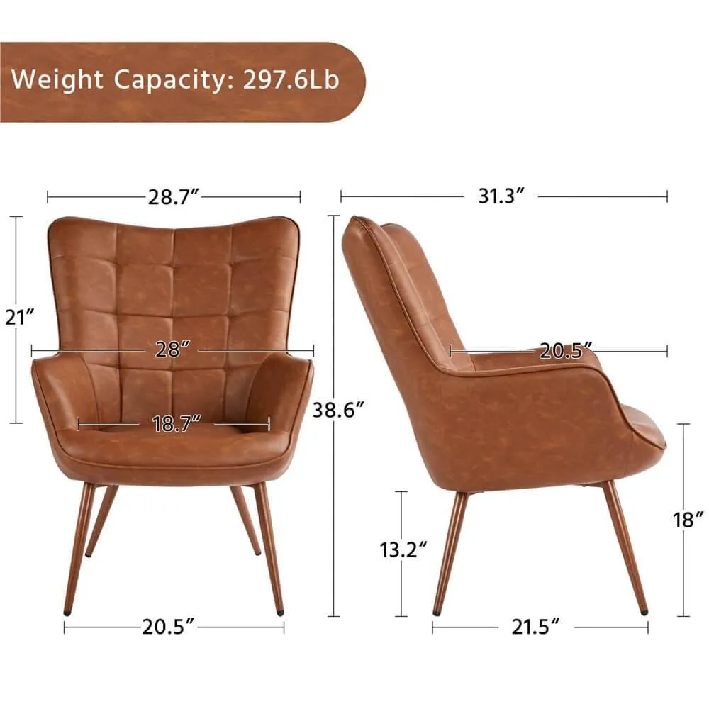 Yaheetech Accent Chair with Tapered Legs