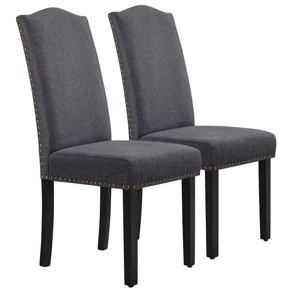 Yaheetech Dining Chairs with Rubber Wood Legs