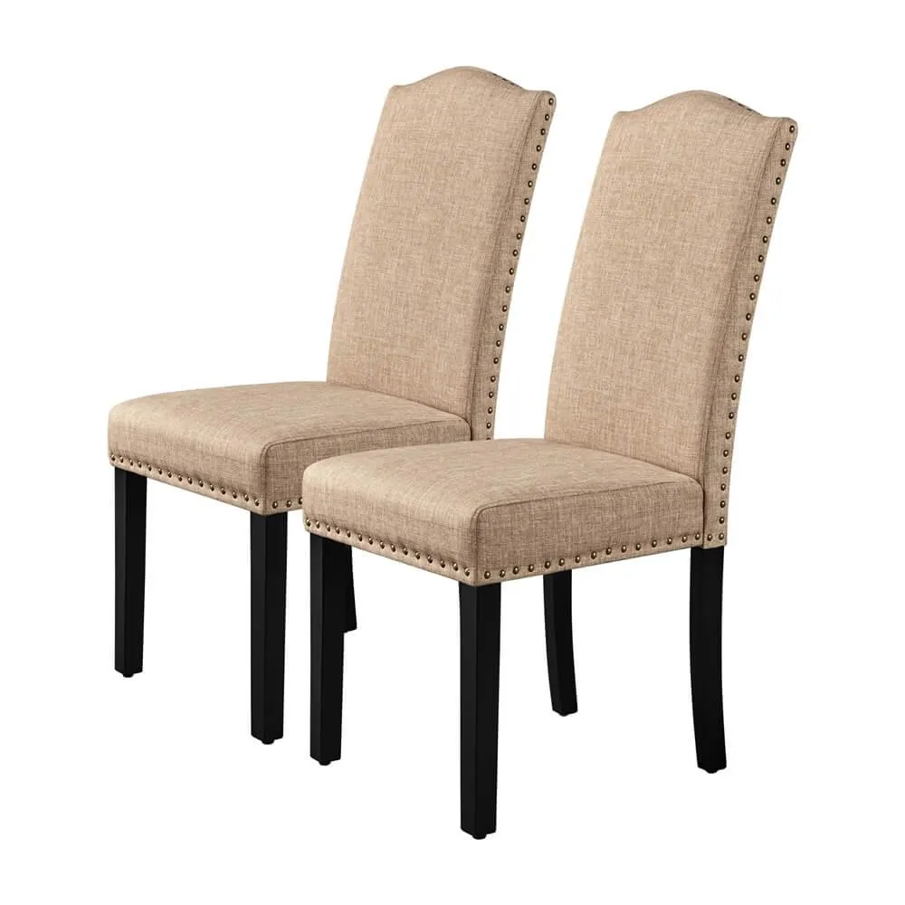 Yaheetech Dining Chairs with Rubber Wood Legs