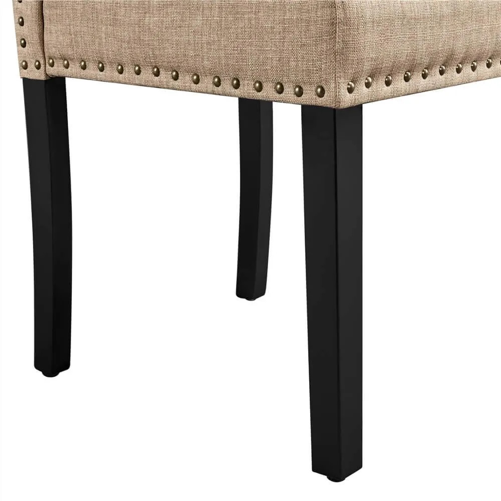 Yaheetech Dining Chairs with Rubber Wood Legs