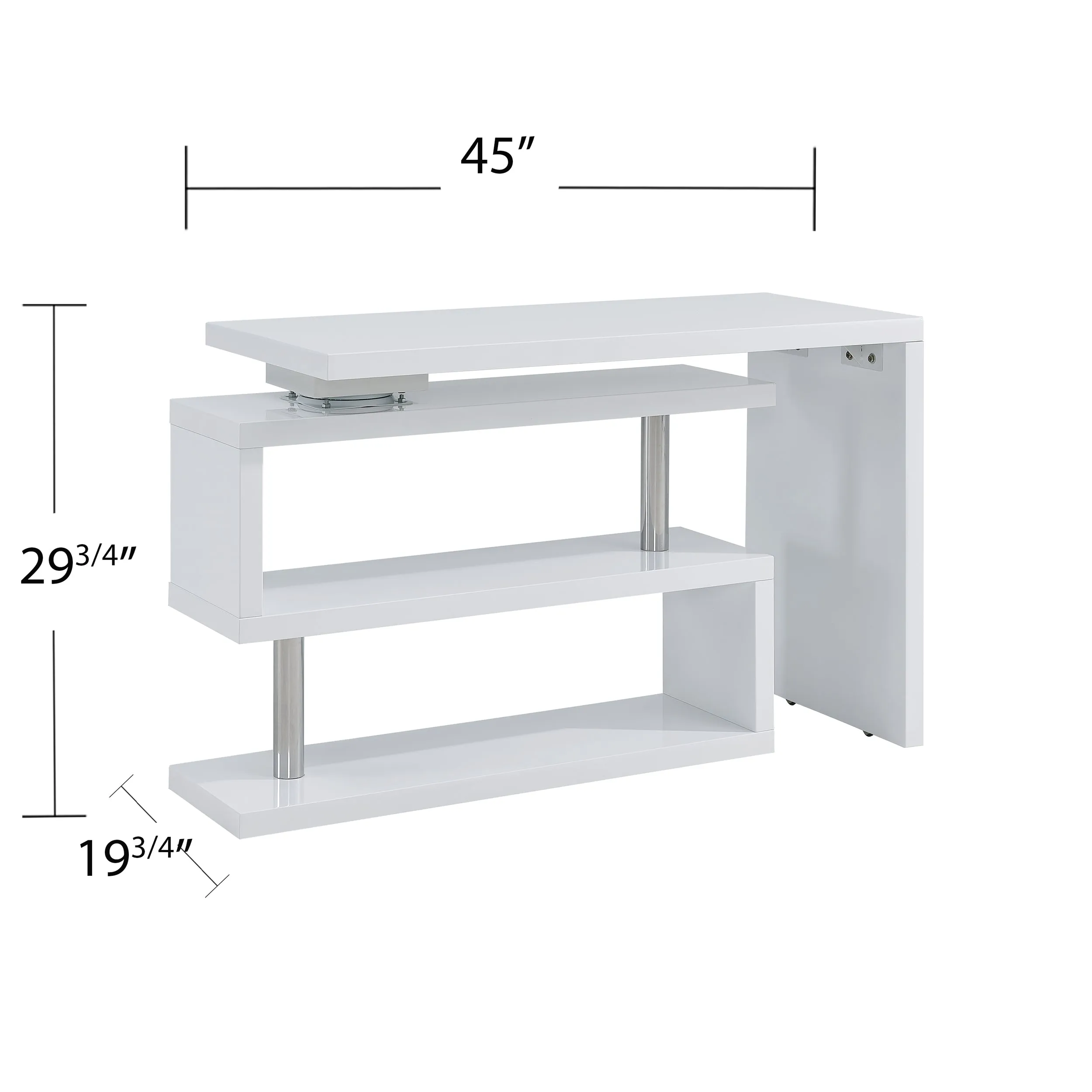 Yates Multifunctional Corner/L Desk w/ Shelves